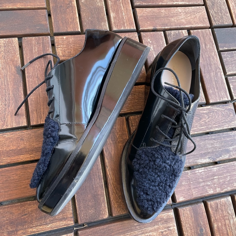 Shearling platform loafers - Picture 6 of 7